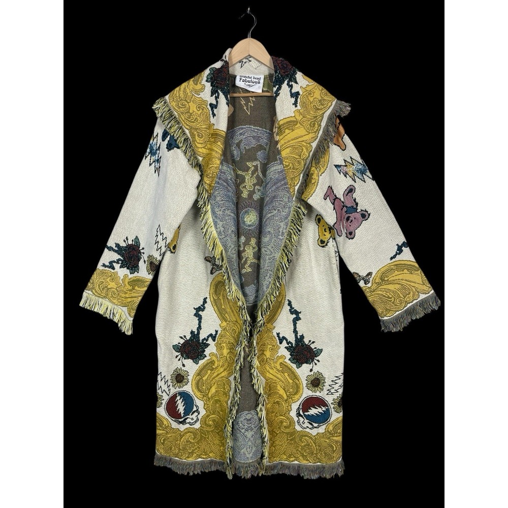 Grateful Dead Fabulous Blanket Yacht Coat Size M/L Deadhead Fringe Baroque RARE - Picture 7 of 16